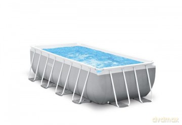 Basen stelażowy prostokątny Prism Frame 400x200x100 cm 26788GN