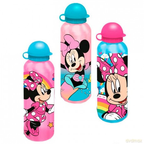Bidon aluminiowy 500ml 3 wzory Myszka Minnie. Minnie Mouse. MN30012 Kids Euroswan mix butelka na wodę