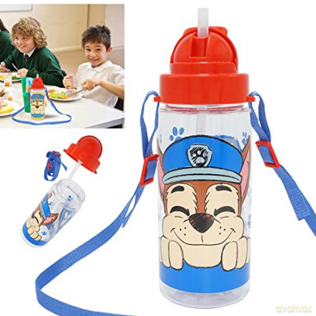 Bidon butelka na wodę 500ml z paskiem Tritan PAW PATROL Psi Patrol PW19930 Kids Euroswan