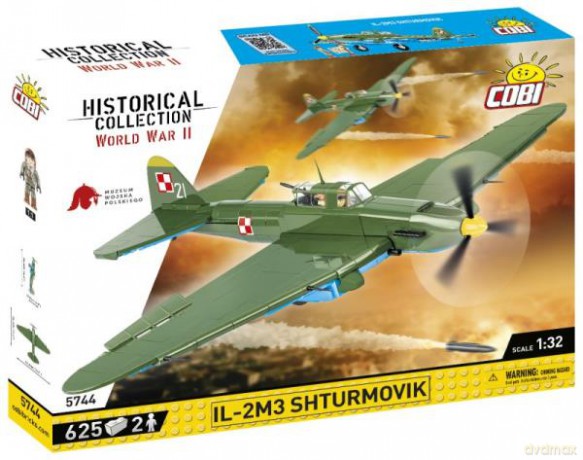 COBI 5744 Historical Collection WWII IL-2M3 Shturmovik 625 klocków [KLOCKI]