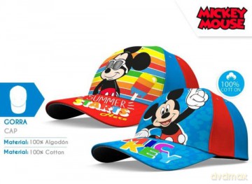 Czapka z daszkiem Myszka Miki. Mickey Mouse 2 wzory D06637-38 MC Kids Euroswan mix
