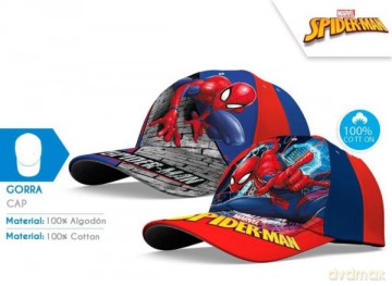 Czapka z daszkiem Spiderman 2 wzory M06645-46 MC Kids Euroswan mix