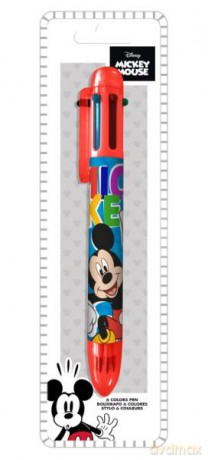 Długopis 6 kolorowy Myszka Miki. Mickey Mouse MK30015 Kids Euroswan