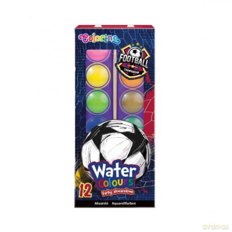 Farby akwarelowe 12 kolorów Football 21719 Colorino