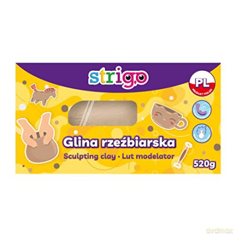 Glina rzeźbiarska naturalna 520g Strigo