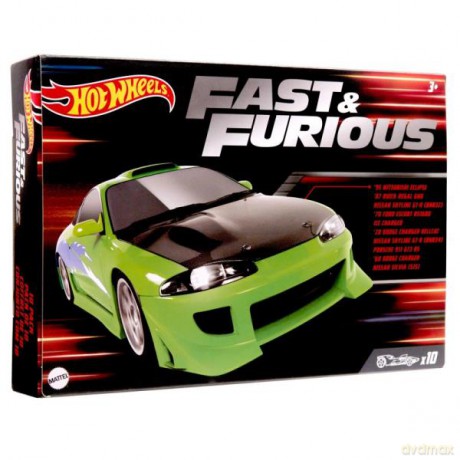 Hot Wheels Szybcy i Wściekli Samochodziki 10-pak HNT21