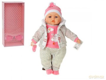 Lalka bobas z polskim dźwiękiem 45 cm w pudełku 565258-571754
