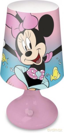 Lampka biurkowa, wymiary 18x9 cm Myszka Minnie. Minnie Mouse MN30031 Kids Euroswan