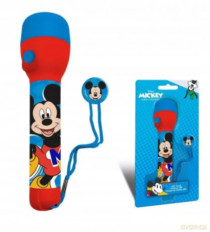 Latarka duża 21x11 cm Myszka Miki. Mickey Mouse MK30031 Kids Euroswan