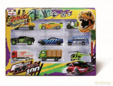 MAISTO 11461 Pojazdy Dino Adventure 9-cio pack