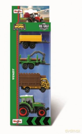MAISTO 12563-60 Traktor Fendt 3 z akcesoriami 4 elementy
