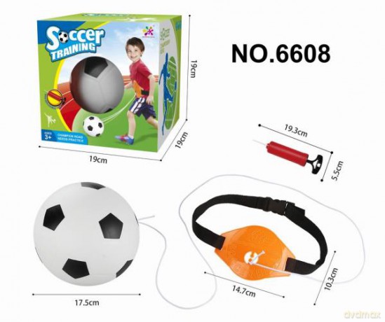 Piłka nożna na gumce 6608 [SPORT]