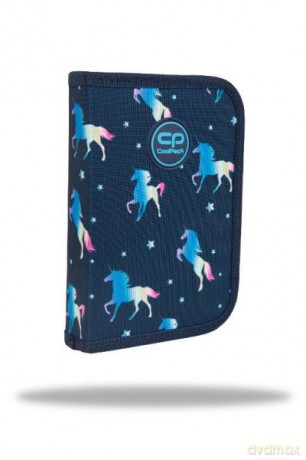 Piórnik jednokomorowy bez wyposażenia Clipper Blue Unicorn CoolPack F076670