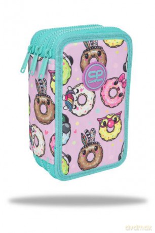 Piórnik potrójny z wyposażeniem Jumper 3 Happy Donuts CoolPack F067665