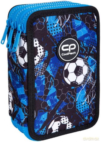 Piórnik potrójny z wyposażeniem Jumper 3 Soccer CoolPack E67553