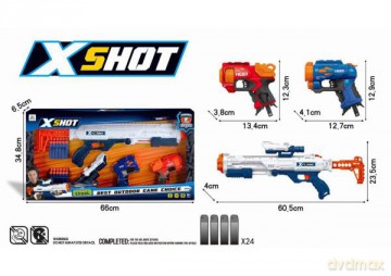 Pistolet na strzałki (1 duży i 2 małe) 24 strzałki w zestawie JLX7278