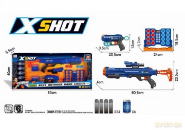 Pistolet na strzałki, duży i mały + 24 strzałki w zestawie JLX7279
