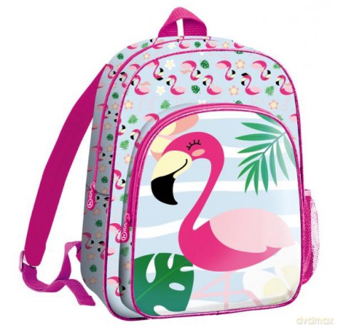 Plecak dwukomorowy z brokatem 36 cm Flaming KL10140 Kids Euroswan