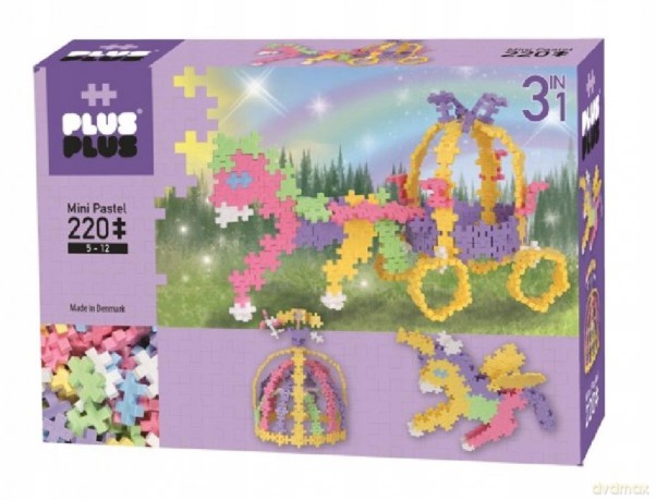 Plus Plus Klocki pastelowe Wróżka i Jednorożec 220el 3769 [KLOCKI]
