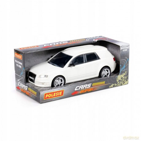 Polesie 87959 Legenda-V3, samochód osobowy inercyjny (biały) (w pudełku)