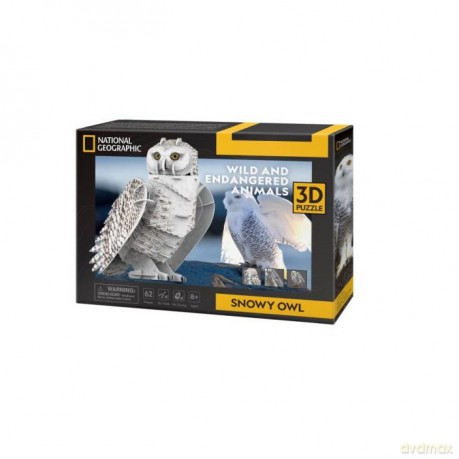 Puzzle 3D Śnieżna sowa DS1079H Cubic Fun [PUZZLE]