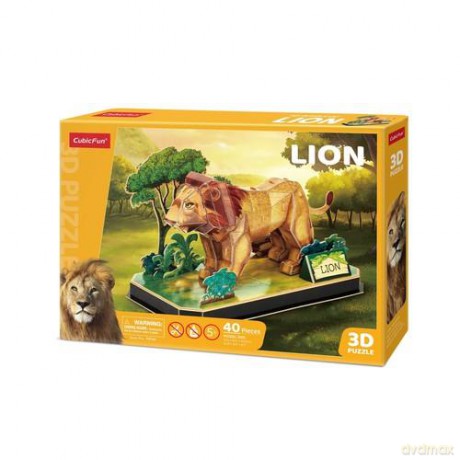 Puzzle 3D Zwierzęta Lew P856H Cubic Fun [PUZZLE]