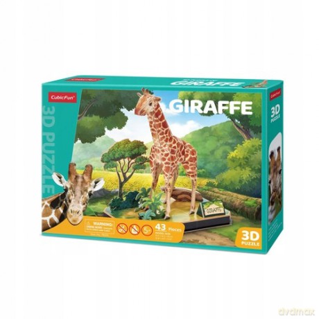 Puzzle 3D Zwierzęta Żyrafa P857H Cubic Fun [PUZZLE]