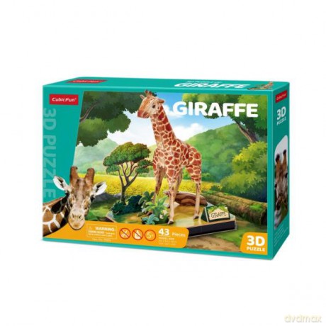 Puzzle 3D Zwierzęta Żyrafa P857H Cubic Fun [PUZZLE]