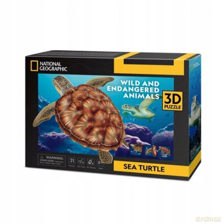 Puzzle 3D Żółw morski DS1080H Cubic Fun [PUZZLE]