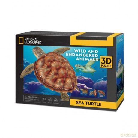 Puzzle 3D Żółw morski DS1080H Cubic Fun [PUZZLE]