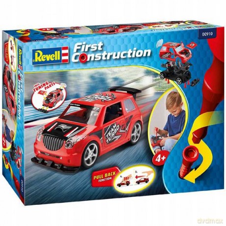 Revell 00910 First Construction Auto do składania Rallye Car TEAM TURBO