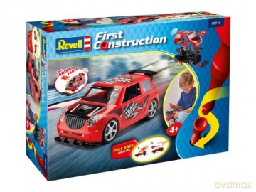 Revell 00910 First Construction Auto do składania Rallye Car TEAM TURBO