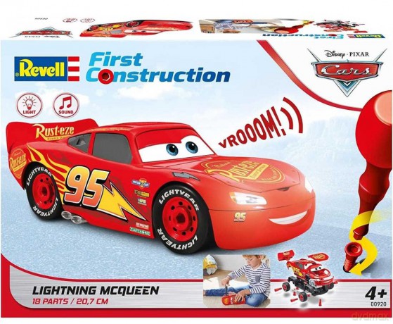 Revell 00920 First Construction Auto do składania Zygzak McQueen światło i dźwięk