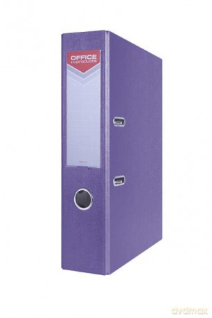 Segregator OFFICE PRODUCTS Officer, PP, A4/75mm, fioletowy