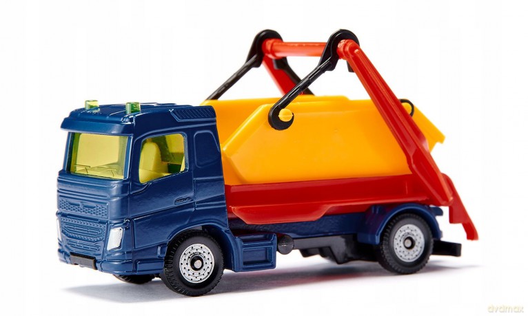 SIKU 1298 Ciężarówka LKW z podnośnikiem hakowym