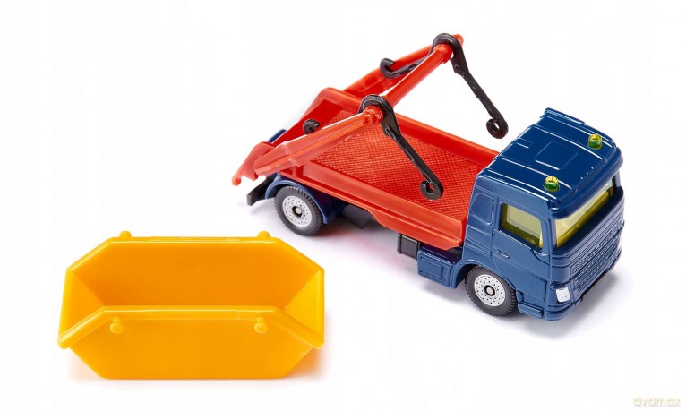 SIKU 1298 Ciężarówka LKW z podnośnikiem hakowym