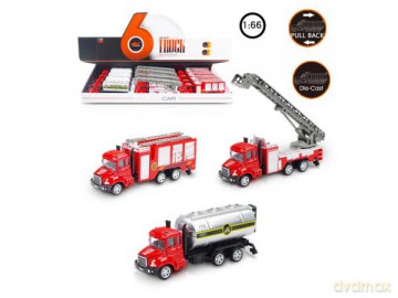 Straż Pożarna metalowa z napędem, mix