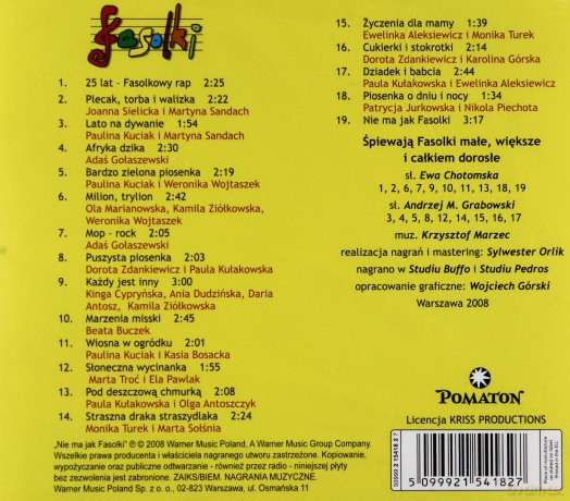 Fasolki: Nie Ma Jak Fasolki [CD]