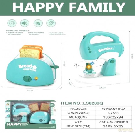 Zestaw AGD mikser i toster Happy family LS8289Q