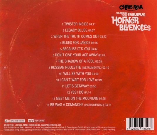 Chris Rea: The Return Of The Fabulous Hofner Bluenotes [CD]