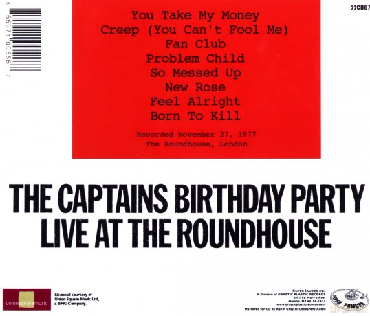 Damned: CaptainS Birthday Party: Live At The Roundhouse (Remastered) [CD]