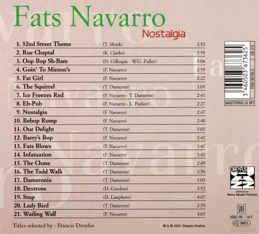 Fats Navarro: Nostalgia [CD]
