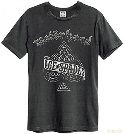Motorhead: Motorhead Ace Of Spades Amplified Small Vintage Charcoal T Shirt