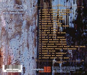 Sonny Boy Williamson: Nine Below Zero [CD]