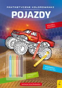 Fantastyczne kolorowanki z kredkami. Pojazdy [KSIĄŻKA]