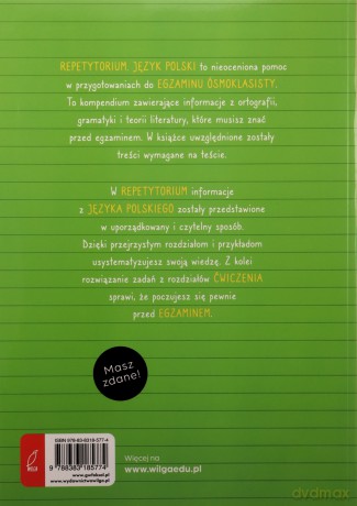 Język polski. Repetytorium. Egzamin ósmoklasisty - Joanna Stabińska, Elżbieta Butkiewicz [KSIĄŻKA]