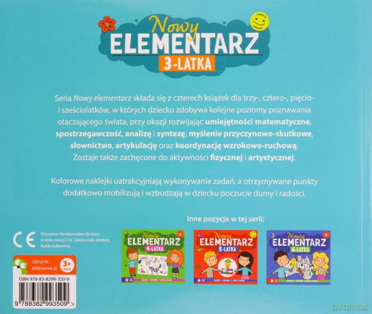 Nowy elementarz 3-latka - Elżbieta Pietruczuk-Bogucka [KSIĄŻKA]