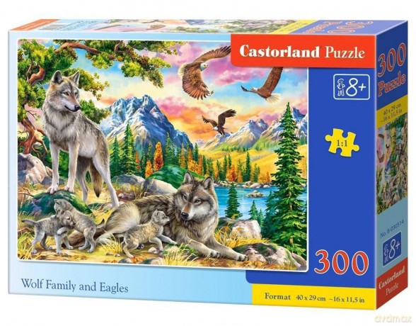 CASTORLAND 300 el. Wolf Family and Eagles [PUZZLE]