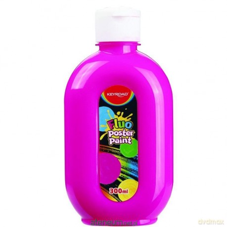 Farba plakatowa fluorescencyjna różowa 300ml