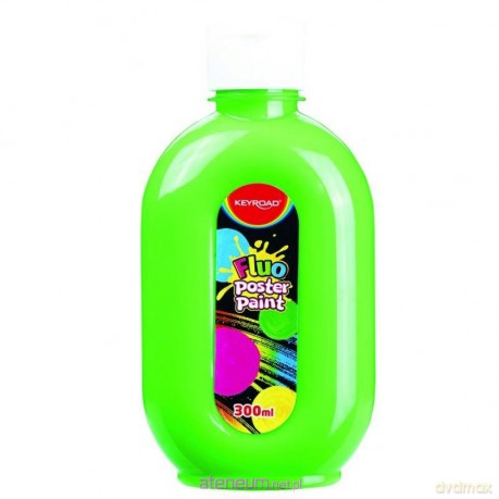 Farba plakatowa fluorescencyjna zielona 300ml